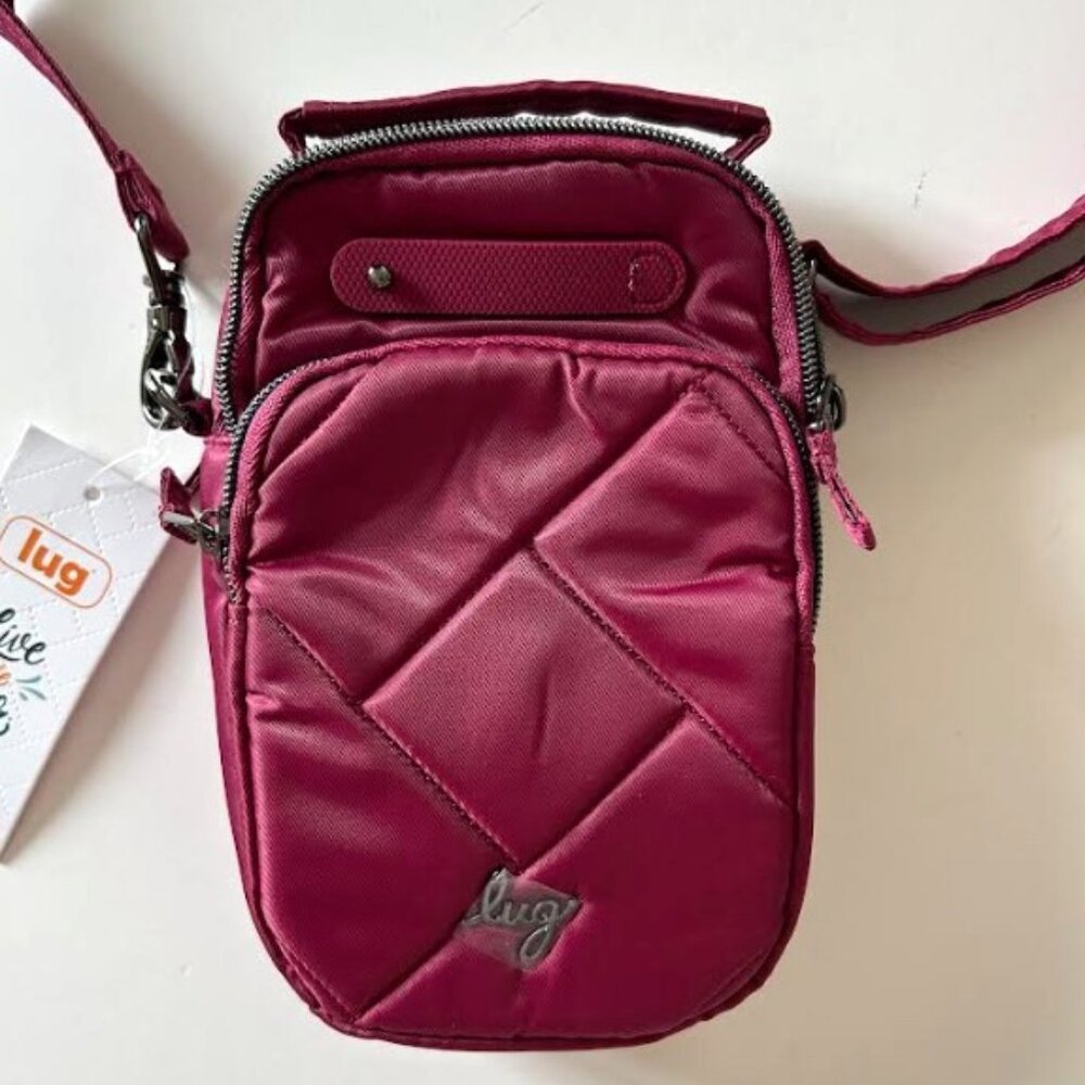 Lug Skeeter Mini SE Convertible Crossbody Belt Bag Raspberry - Deep Cherry Red